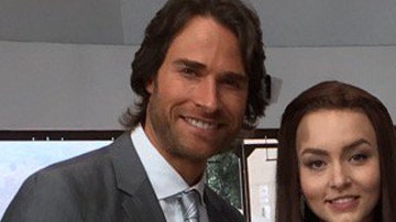 Sebastián Rulli y Angelique Boyer junto a Susana Dosamantes durante las grabaciones de "Tres Veces Ana"