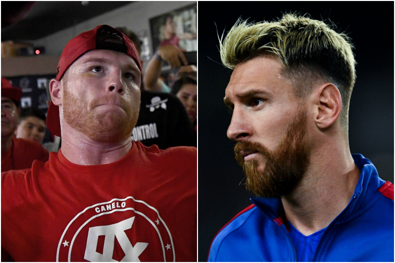 Canelo Álvarez y Lio Messi, dos barbudos deportistas de elite.
