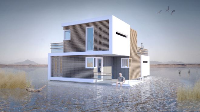 La "casa prenupcial" se construirá en su versión flotante y para tierra.