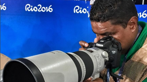 Maia en acción en los Juegos Paralímpicos de Rio de Janeiro.