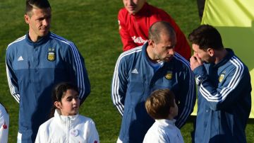 Martín Demichelis y Messi