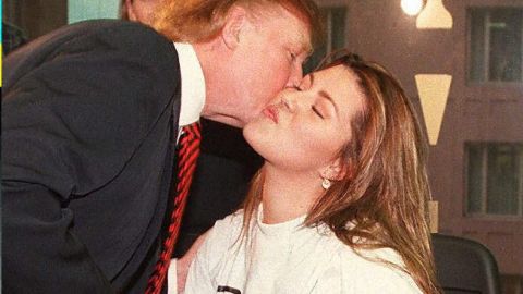 Alicia Machado y Donald Trump.