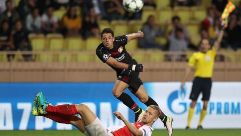 Chicharito lleva 32 goles con el Bayer Leverkusen.
