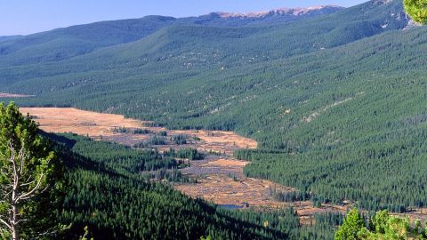 Valle Kawuneeche en el río Colorado.