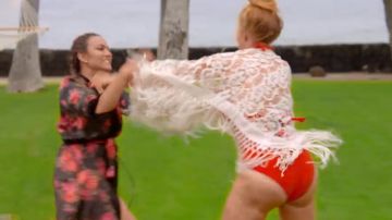 Mayeli Rivera y Sissi Fleitas tienen un enfrentamiento durante 4ta temporada de "Rica Famosa Latina".