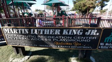 El Parque Martin Luther King del Sur de Los Ángeles, ahora una zona cada vez más latina. ( Aurelia Ventura/ La Opinion)