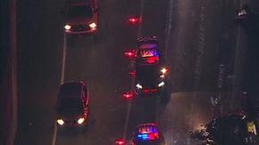 Todos los carriles de la autopista 10 rumbo al oeste tuvieron que ser cerrados.