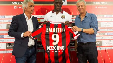 Mario Balotelli es presentado con Niza