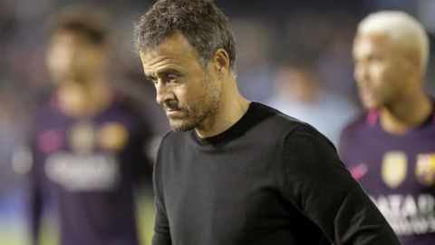 Luis Enrique transmitió con su rostro el domingo en Balaídos, que las cosas no van bien en el Barsa.