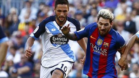 Lionel Messi ante Deportivo La Coruna