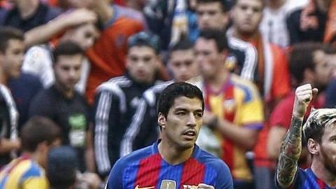 Luis Suarez y Lionel Messi