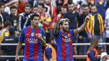 Luis Suarez y Lionel Messi
