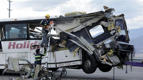 El accidente se cobró la vida de 13 personas la mañana del domingo (Foto: EFE)