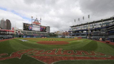 El escenario de Progressive Field ya está listo para recibir a Indios y Cachorros.