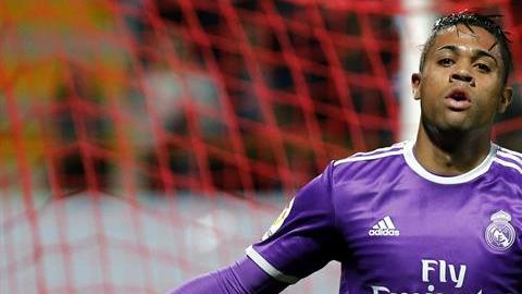 El festejo de Mariano Díaz tras su gol ante el Cultural Leonesa.