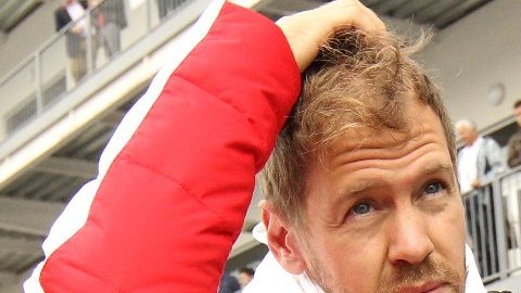 Sebastian Vettel estaba hecho una furia al final del GP de México.