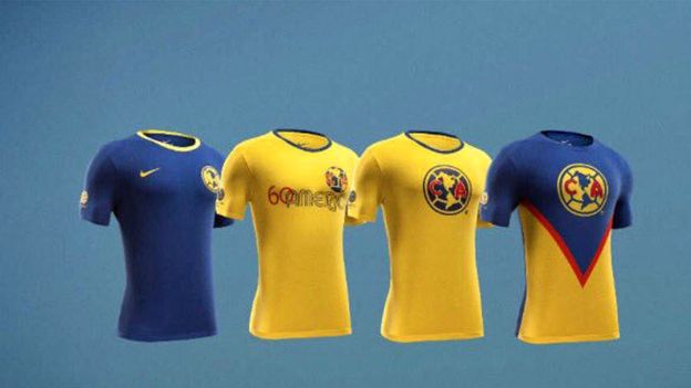 Nike lanzó una serie de cuatro camisetas retro que recuerdan cuatro momentos especiales del club América de México.