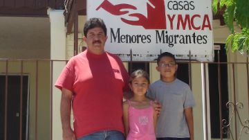 Migrantes en Casa YMCA en Agua Prieta, Mexico.