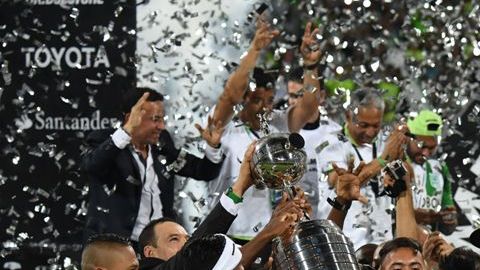 El campeón vigente de la Copa Libertadores, el equipo colombiano Atlético Nacional.