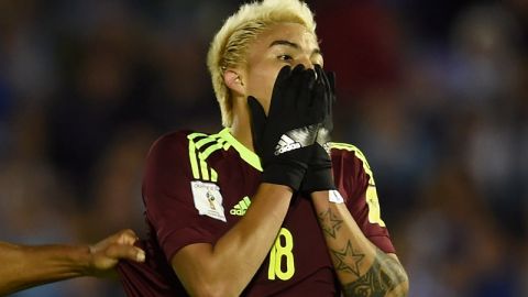 Adalberto Peñaranda de la 'Vinotinto' cometió el oso de la jornada en Conmebol.