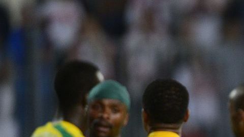 Basem Morsy, delantero del Zamalek reacciona tras perder la final.