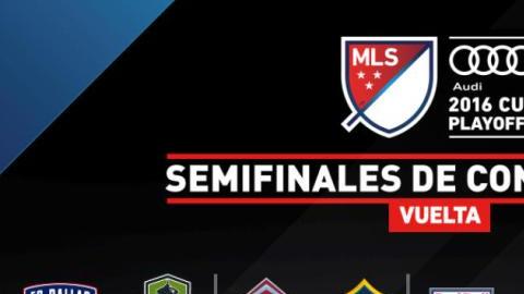 Los horarios de la vuelta de las semifinales de conferencia de la MLS están definidos.