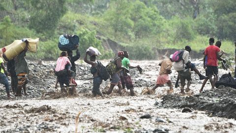 Los destrozos que dejó Matthew en Haití.