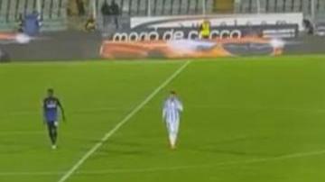 Los jugadores de Atalanta y Pescara dejaron de jugar al sentir el movimiento telúrico.