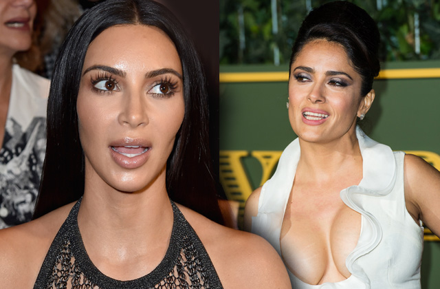 Salma Hayek reacciona al asalto de Kim Kardashian en París