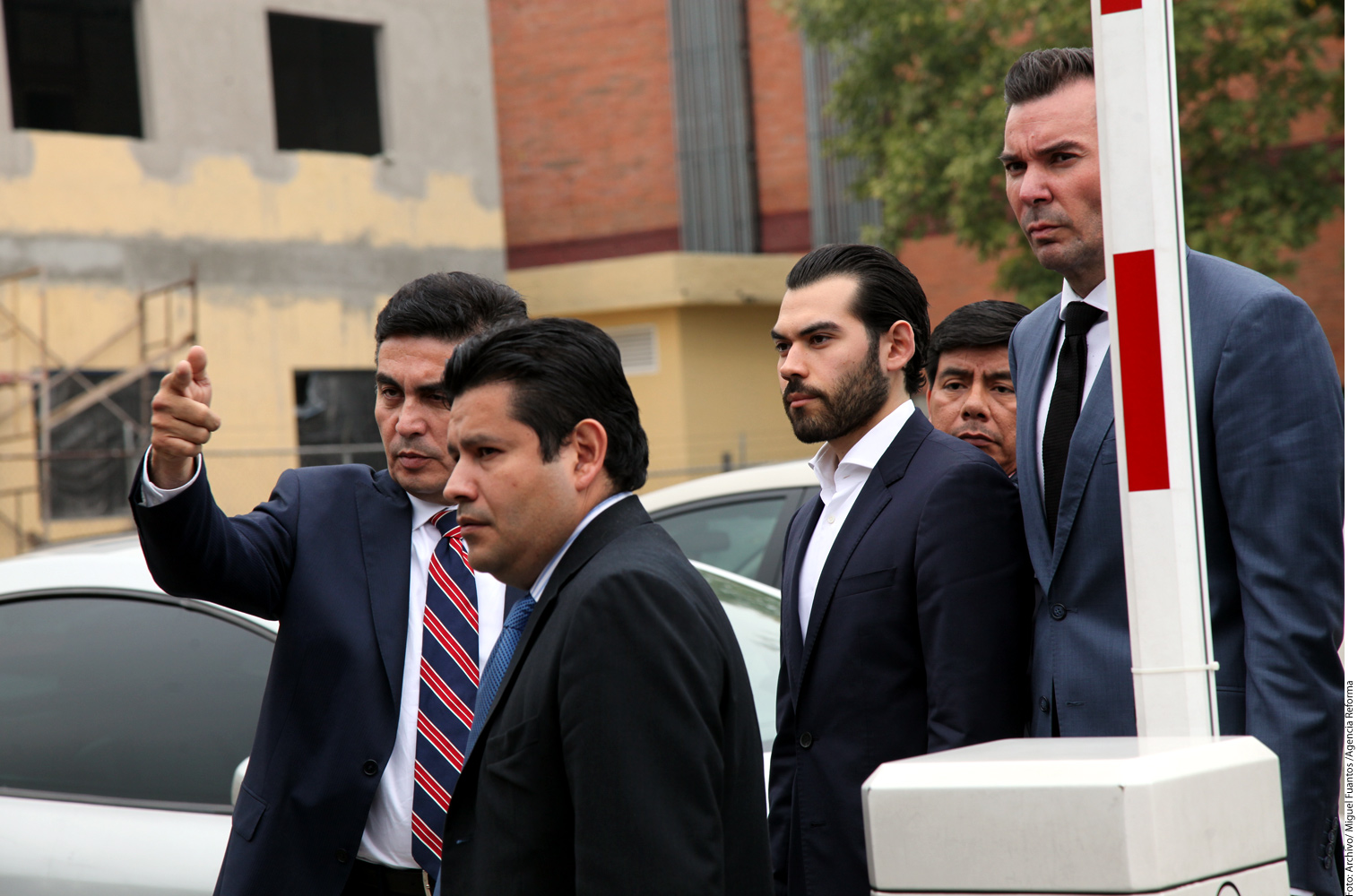 Guillermo Padrés Dagnino (de barba), hijo del ex Gobernador de Sonora, también quedó sujeto a juicio.