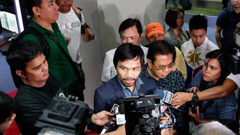 Pacquiao dice que se daría tiempo para preparar un reto contra Mayweather.