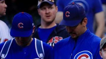 Aficionados de Chicago en el Progressive Field durante el séptimo juego de la Serie Mundial 2016.