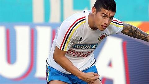 James Rodriguez, delantero de Colombia