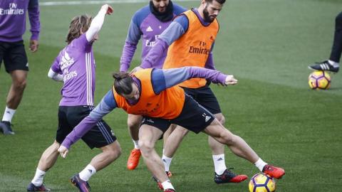 Gareth Bale entrenando
