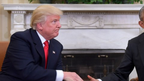 Donald Trump y Barack Obama