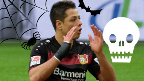 El mexicano Javier Hernández no olvida sus tradiciones allá en Alemania. Su equipo se las recuerda.