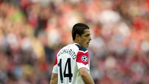 Chicharito en la final de la Champions en 2011