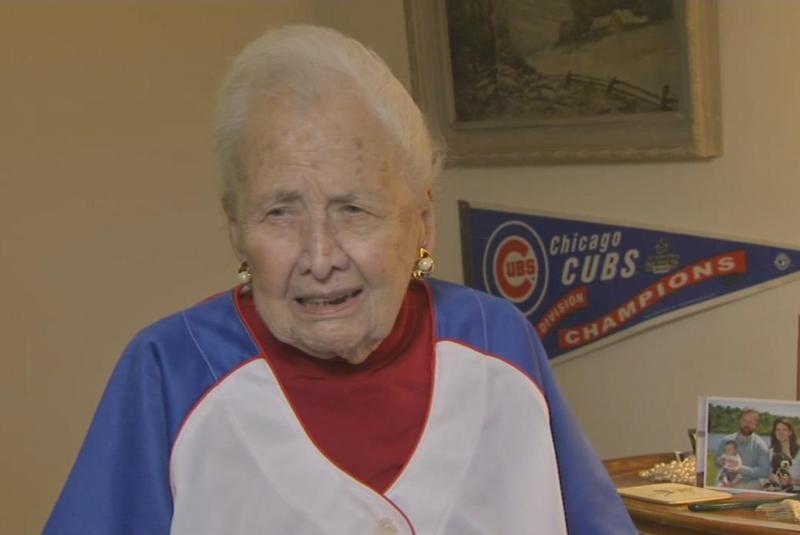 Mabel Ball vio los dos últimos campeonatos de los Cubs.