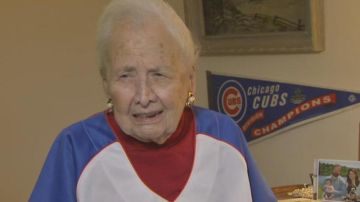 Mabel Ball vio los dos últimos campeonatos de los Cubs.