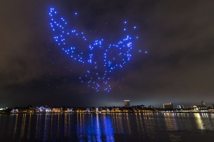 Disney and Intel show drones