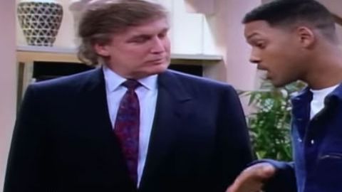 Donald Trump con Will Smith en The Fresh Prince of Bel-Air.