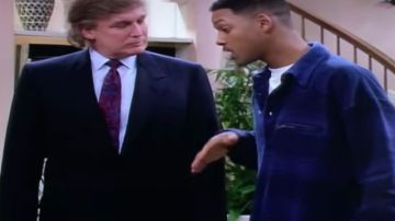 Donald Trump con Will Smith en The Fresh Prince of Bel-Air.