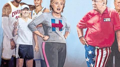Hillary y Trump y los apoyos deportivos