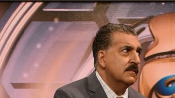 Fernando Fiore y Alexi Lalas se divierten en las transmisiones.