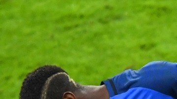 Paul Pogba y su ya famoso Dab, aquí con la selección francesa.