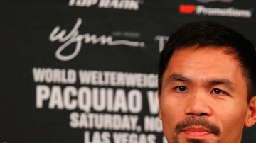Manny Pacquiao durante la conferencia de prensa del combate ante Vargas de septiembre pasado en Beverly Hills.