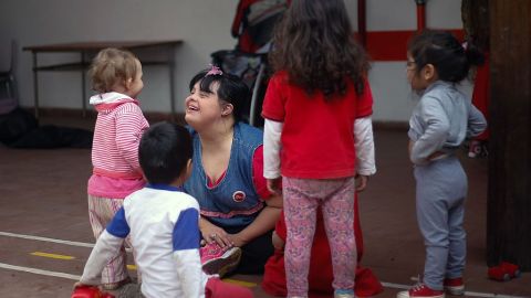 ARGENTINA-TEACHER-CHILDREN-DOWN SYNDROME