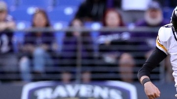 Chris Boswell y su monumental 'oso'  ante los Ravens.