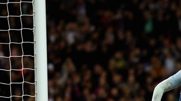 Jamie Vardy y su peculiar festejo ante la Roja en Wembley.