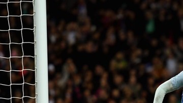 Jamie Vardy y su peculiar festejo ante la Roja en Wembley.